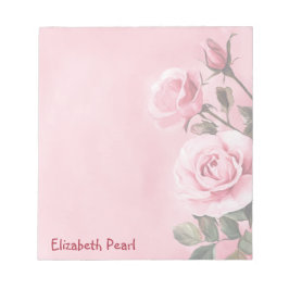 Bloco De Notas Rosas Cor-de-Rosa Lista de Compras Tarefas NOMESOB