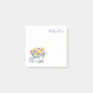 Bloco De Notas Rosas de Aquarela Personalizados Roda russaBarro