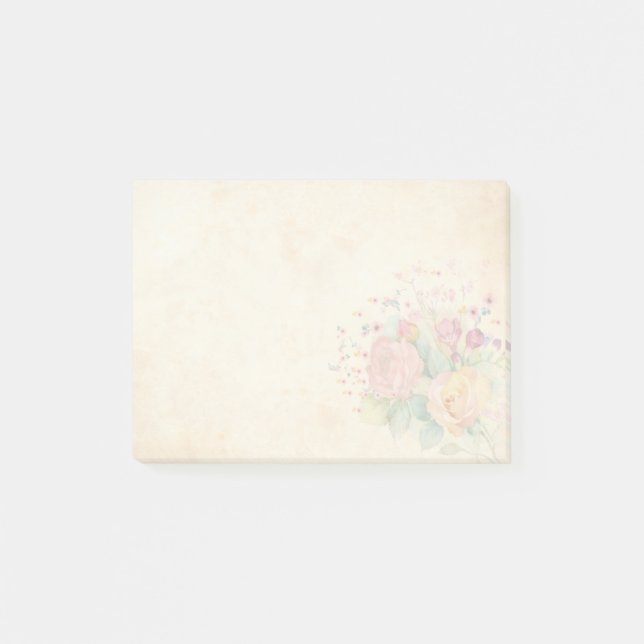 Bloco De Notas Rosas - Notas (Frente)