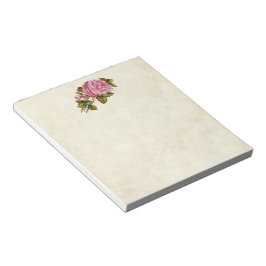 Bloco De Notas Rosas Rosa Vintage