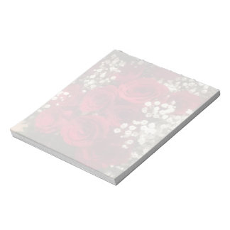 Bloco De Notas Roses and Baby's Breath Notepads