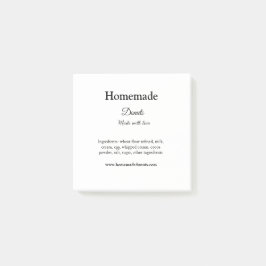 Bloco De Notas Rosquinhas caseiras feitas com amor adicionar text