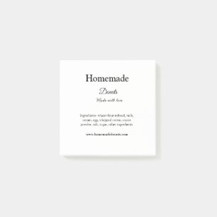 Bloco De Notas Rosquinhas caseiras feitas com amor adicionar text