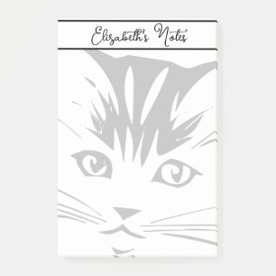 Bloco De Notas Rosto de gato personalizado