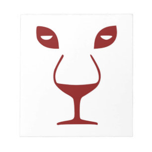 BLOCO DE NOTAS ROSTO DE VINHO