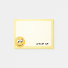 Bloco De Notas Rosto sorridente com olhos abertos