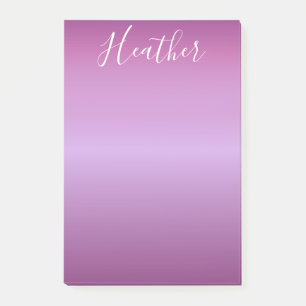 Bloco De Notas Roteiro branco violeta & feito sob encomenda roxo