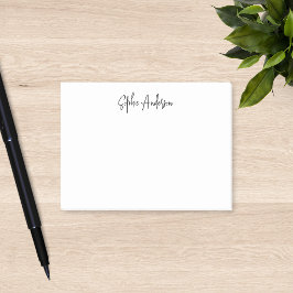 Bloco De Notas Roteiro Moderno Minimalista Personalizado Tendênci