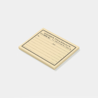 Bloco De Notas Rótulo de Farmacovigilância Vintage