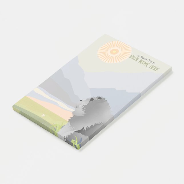 Bloco De Notas ROUGH BLUE CHOW Sticky Notes (Inclinado)