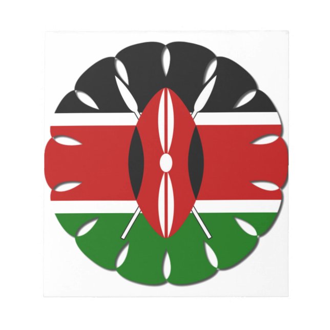 Bloco De Notas Round Kenyan Motif: Um Símbolo Nacional (Frente)
