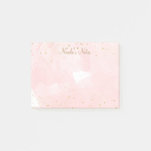 Bloco De Notas Roxo Bege Dourado Moderno Glam Personalizado