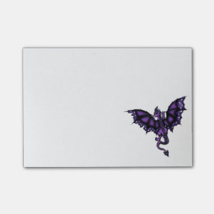 Bloco De Notas roxo épico do dragão