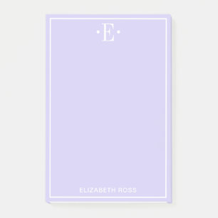 Bloco De Notas Roxo monograma