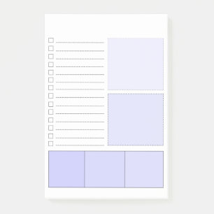 Bloco De Notas Roxo para fazer notas do Cargo-it® da lista