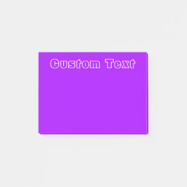 Bloco De Notas Roxo simples branco do texto |