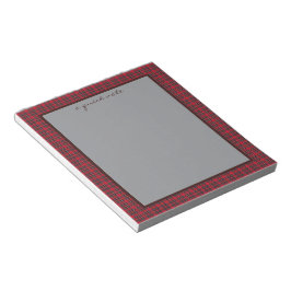 Bloco De Notas Royal Stewart Original Scottish Tartan