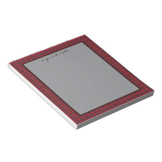 Bloco De Notas Royal Stewart Original Scottish Tartan