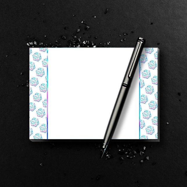 Bloco De Notas RPG Dice | Holo Fantasy Retro Tabletop PnP Gamer (Criador carregado)