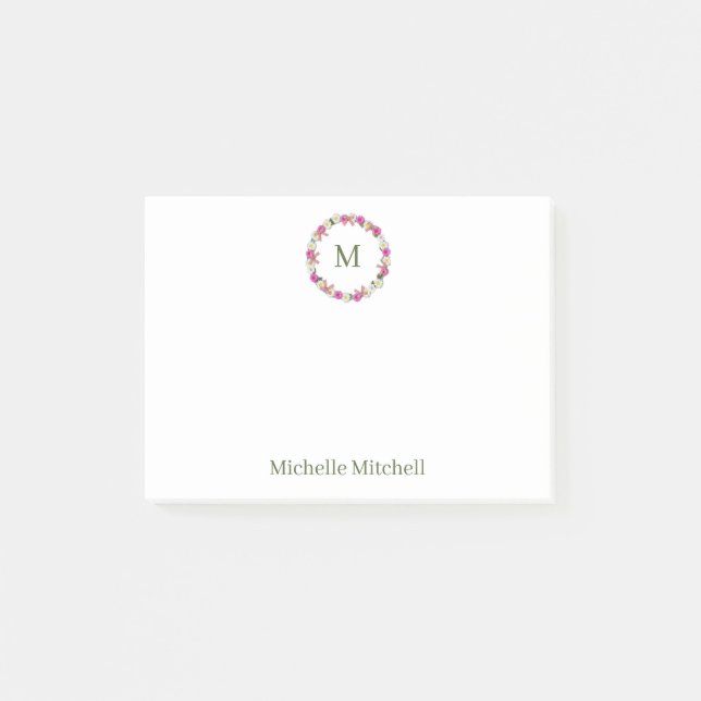 Bloco De Notas Rua floral de margarida (Frente)