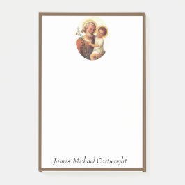 Bloco De Notas Rua: Joseph Baby Jesus Tradicional Católico