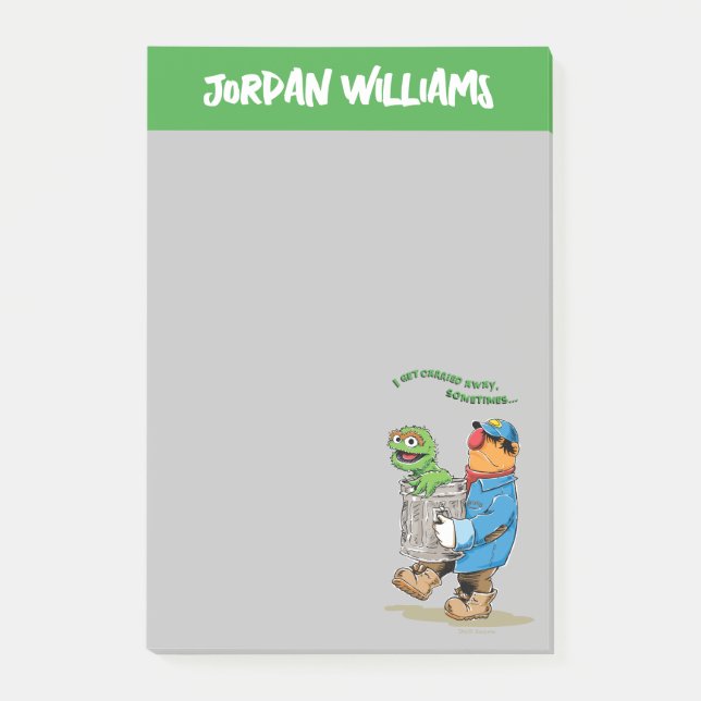 Bloco De Notas Rua Sésamo | Oscar e Bruno o Lixo (Frente)