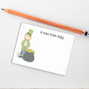 Bloco De Notas Rua Simples e Bonita Leprechaun.