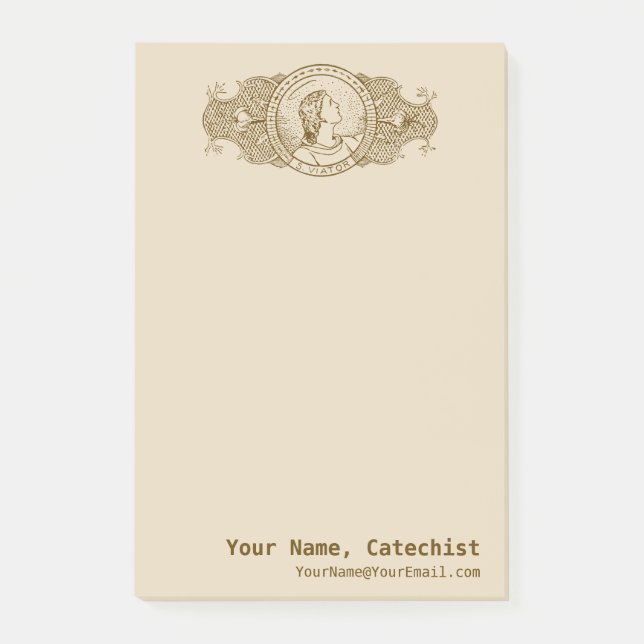 Bloco De Notas Rua. Viator de Lyon, Catecista (LD 001) (Frente)