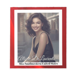 Bloco De Notas Ruby Shine Pageant - Pad Autografado