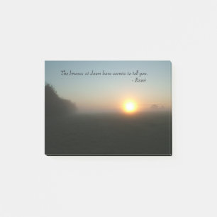 Bloco De Notas Rumi "as brisas notas de post-it no alvorecer"