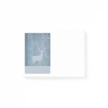 Rustic Blue Wood Reindet — Natal