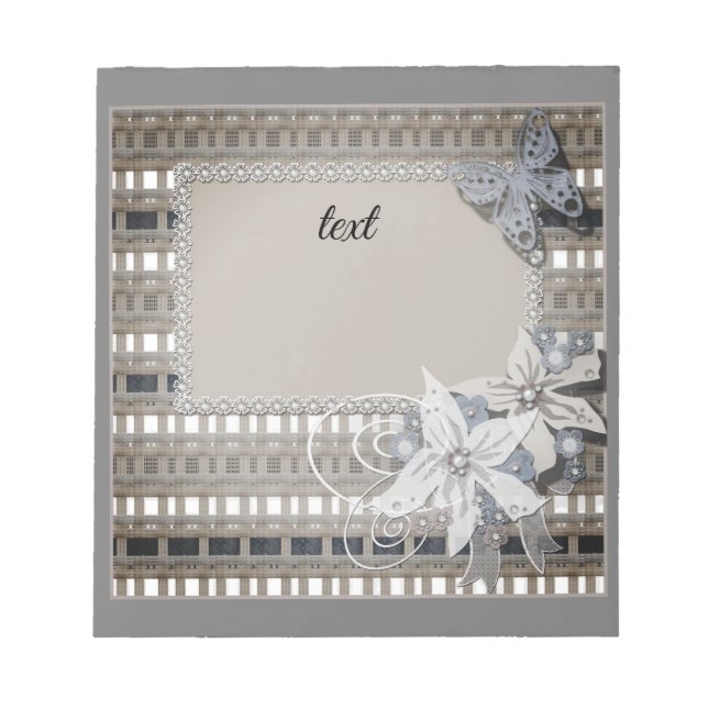 Bloco De Notas Rustic, casamento (Frente)