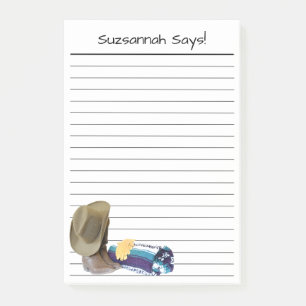 Bloco De Notas Rustic Cowboy Boots Aquilo Azul Roxo Vinculado Per