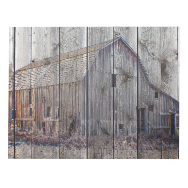 Bloco De Notas Rustic Old Barn (Frente)