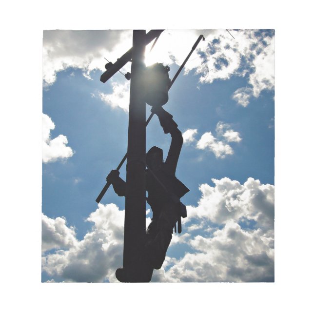 Bloco De Notas Rusty the Lineman (Frente)