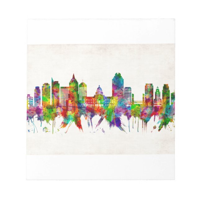 Bloco De Notas Sacramento California Skyline (Frente)
