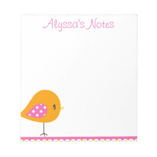 Bloco De Notas Safari Sweet Birdie Notepad 5,5" x 6"