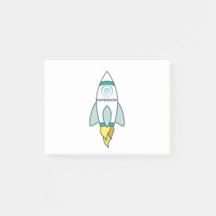 Bloco De Notas Safemoon Para O Foguete Da Lua
