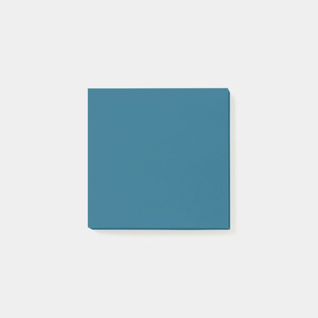 Bloco De Notas Safira azul (cor sólida)  (Frente)