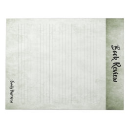 Bloco De Notas Sage Green Minimalist Modern Book Review