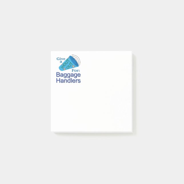 Bloco De Notas Saia para os Manipuladores de Bagagem (Frente)