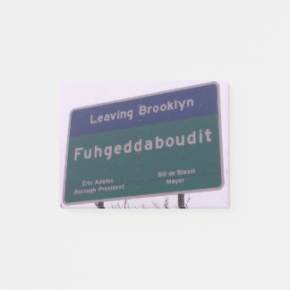 Bloco De Notas Saindo de Brooklyn New York Fuhgeddaboudit