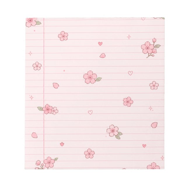 Bloco De Notas Sakura Rosa (Frente)