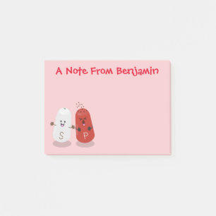 Bloco De Notas Sal kawaii e cartografia dos pimentões