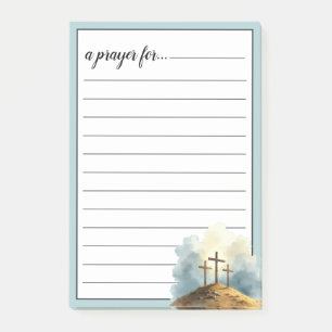 Bloco De Notas Sala de Oração das Três Cruzes Religiosas