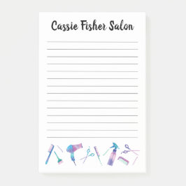 Bloco De Notas Salão de Aquarela Personalizado