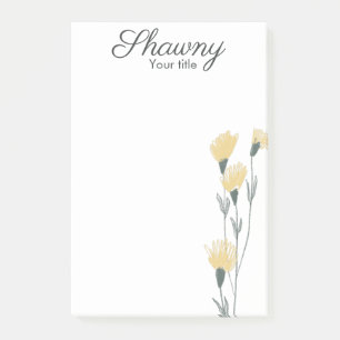 Bloco De Notas Salão de Beleza de Maquiagem de Flor Silvestre Ama