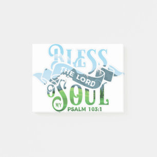 Bloco De Notas Salmos 103 Design cristão