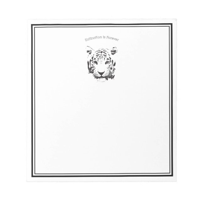 Bloco De Notas Salve o Tigre (Frente)