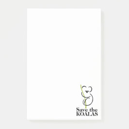 Bloco De Notas Salve os Koalas